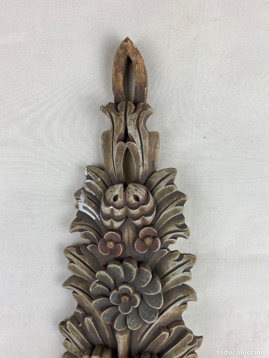 Vintage: Aplique madera policromada para restaurar - Foto 2