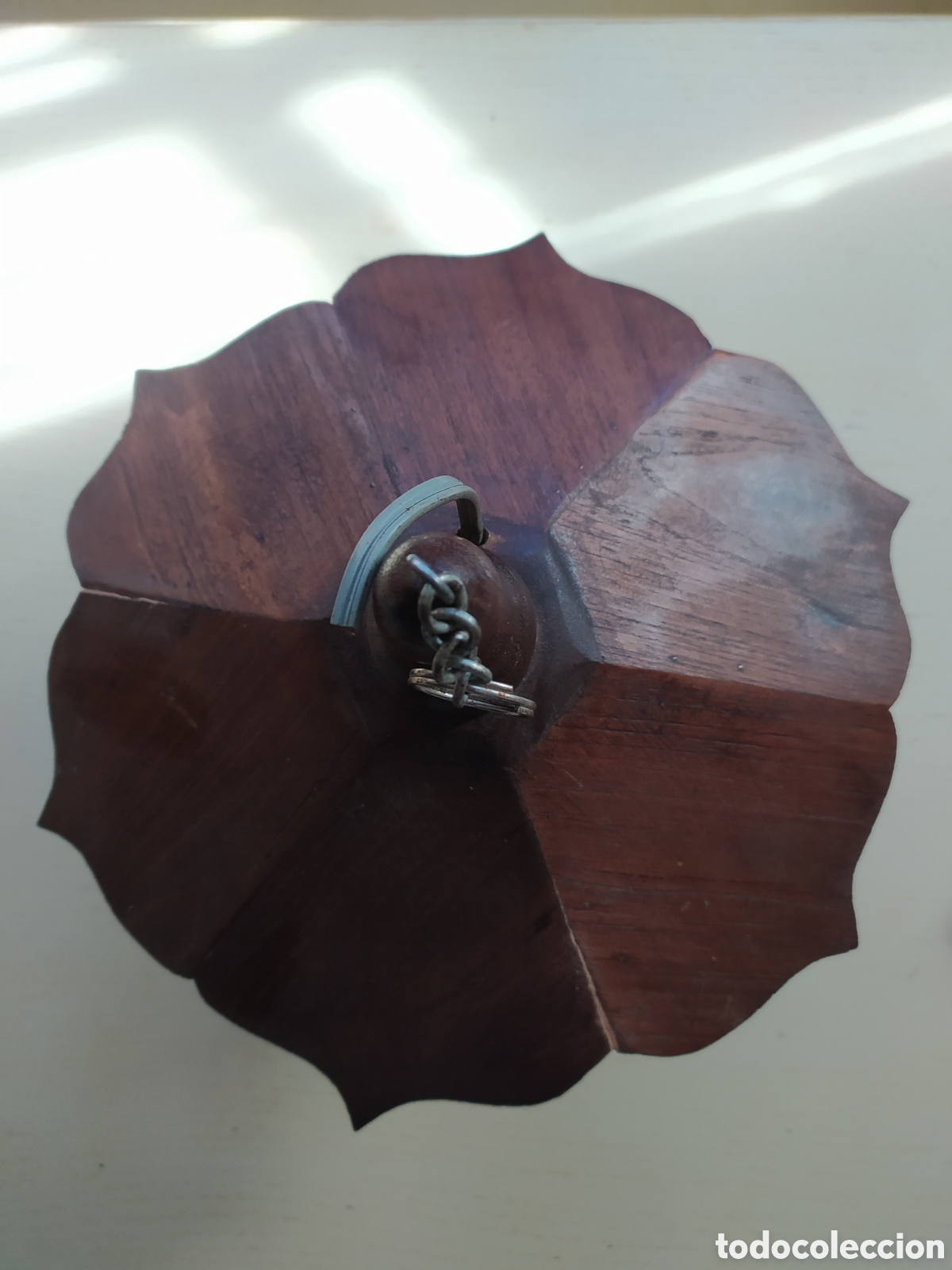 Vintage: Farol madera y cristal - Foto 2