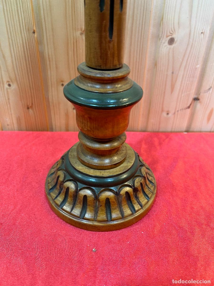 Vintage: LAMPARA SOBREMESA MADERA - Foto 2
