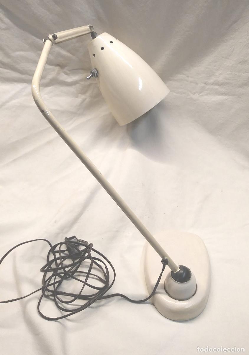 Vintage: Plexo Sobremesa Hierro, Basculante Base y Brazo direccionable - Foto 2