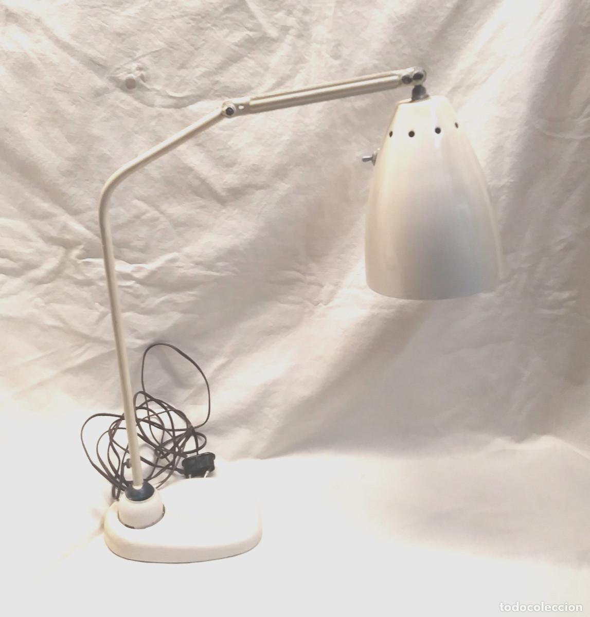 Vintage: Plexo Sobremesa Hierro, Basculante Base y Brazo direccionable - Foto 4