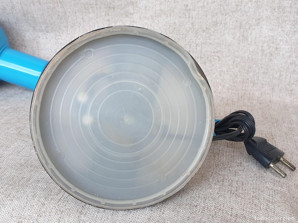 Vintage: L&Aacute;MPARA FLEXO DE MESA AZUL TURQUESA - Foto 7