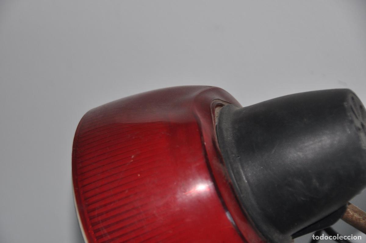 Vintage: Flexo plastico rojo y blanco para restaurar - Foto 7