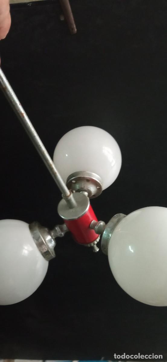 Vintage: lampara techo globos y adornos en rojo - Foto 14