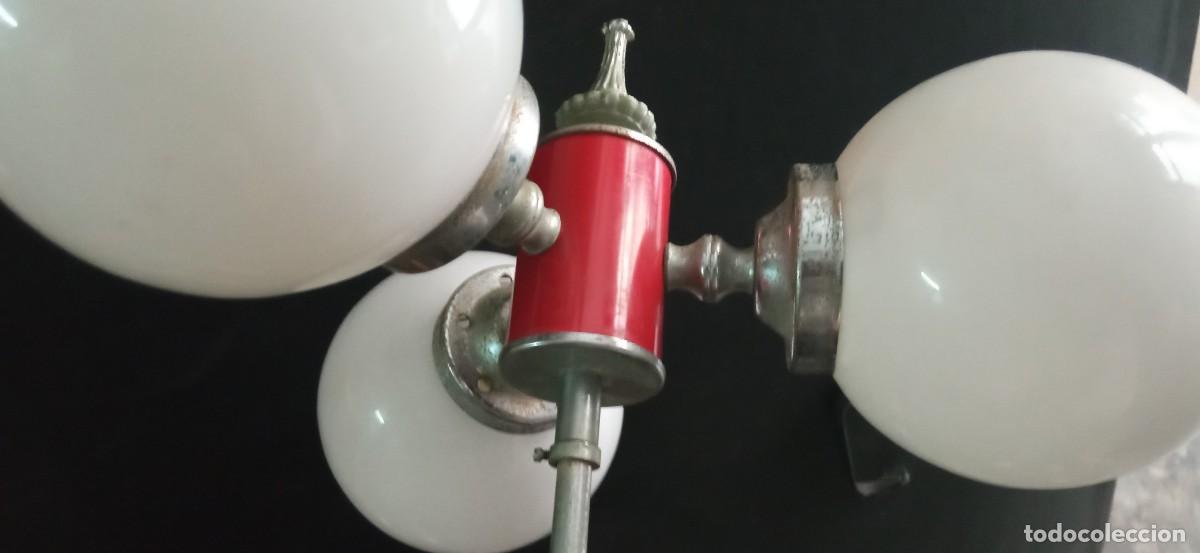 Vintage: lampara techo globos y adornos en rojo - Foto 16