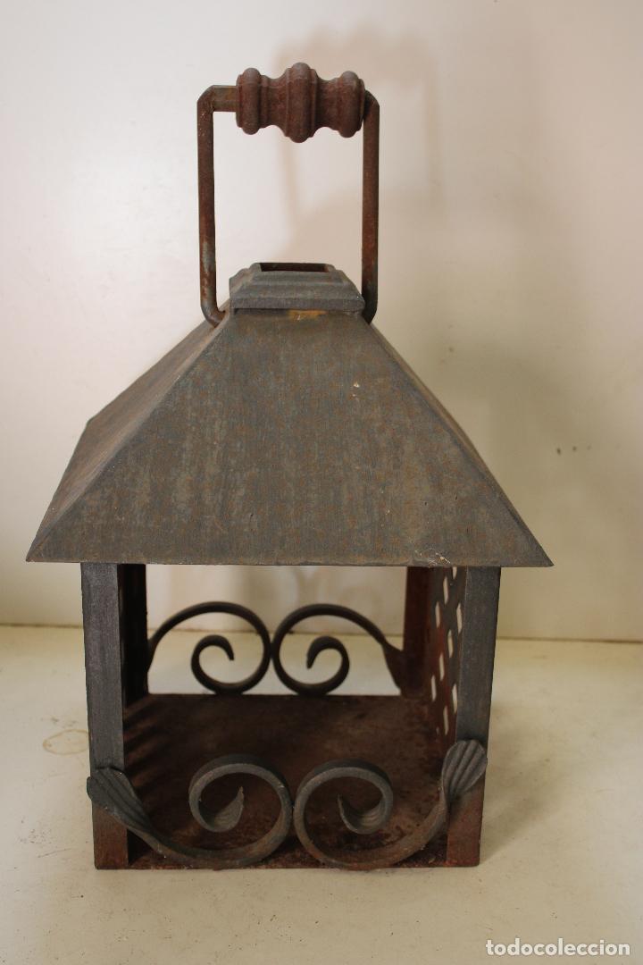 Vintage: farol en hierro de forja - Foto 5