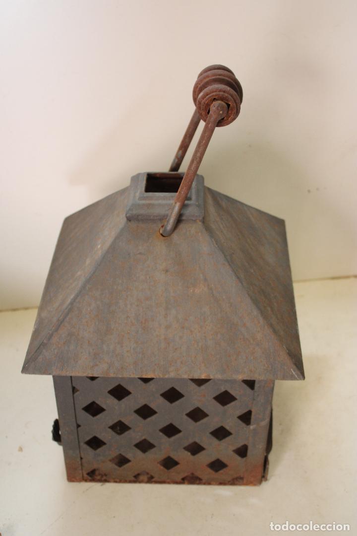 Vintage: farol en hierro de forja - Foto 6