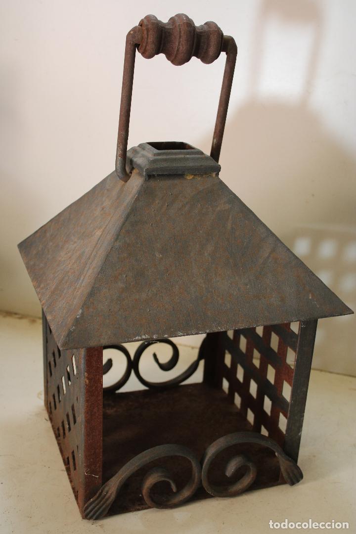 Vintage: farol en hierro de forja - Foto 7