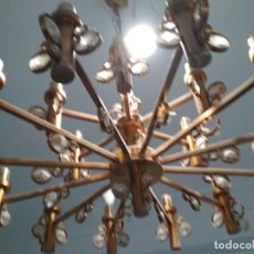 Vintage: LAMPARA DE TECHO,ESPECTACULAR AÑOS 60 , CRISTAL DE STRASS, BASTANTE GRANDE, MIRAR FOTOS
