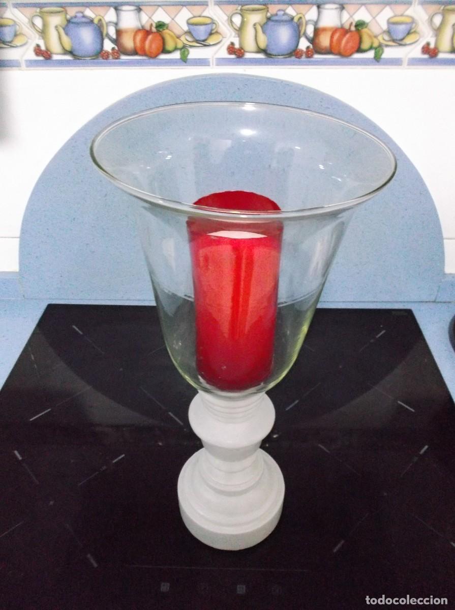 Vintage: VELON PARA VELA GRUESA EN VASO. - Foto 2