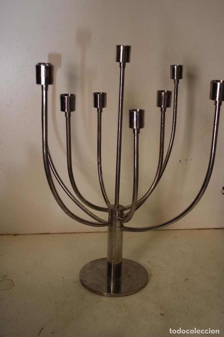 Vintage: candelabro de metal plegable - Foto 4