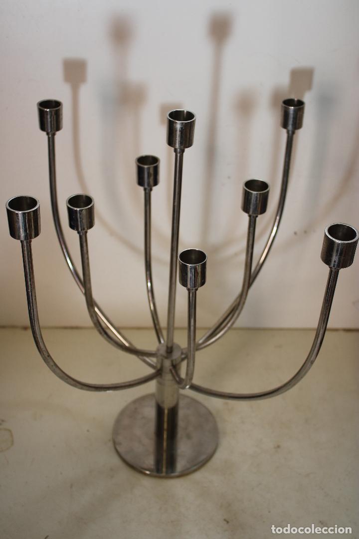 Vintage: candelabro de metal plegable - Foto 5