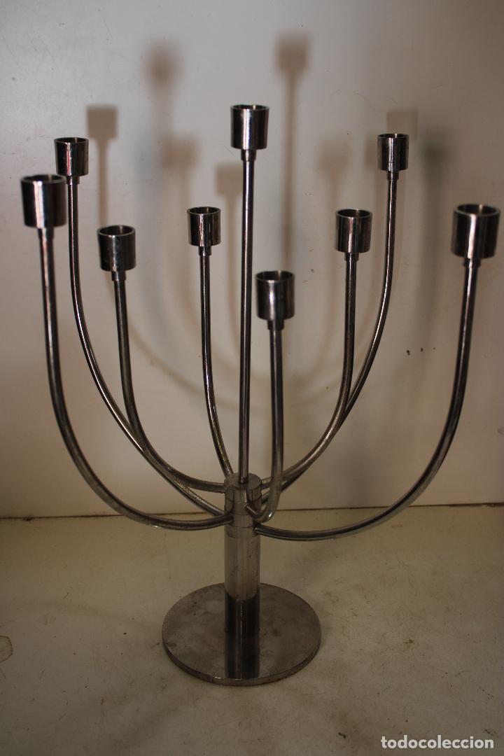 Vintage: candelabro de metal plegable - Foto 6
