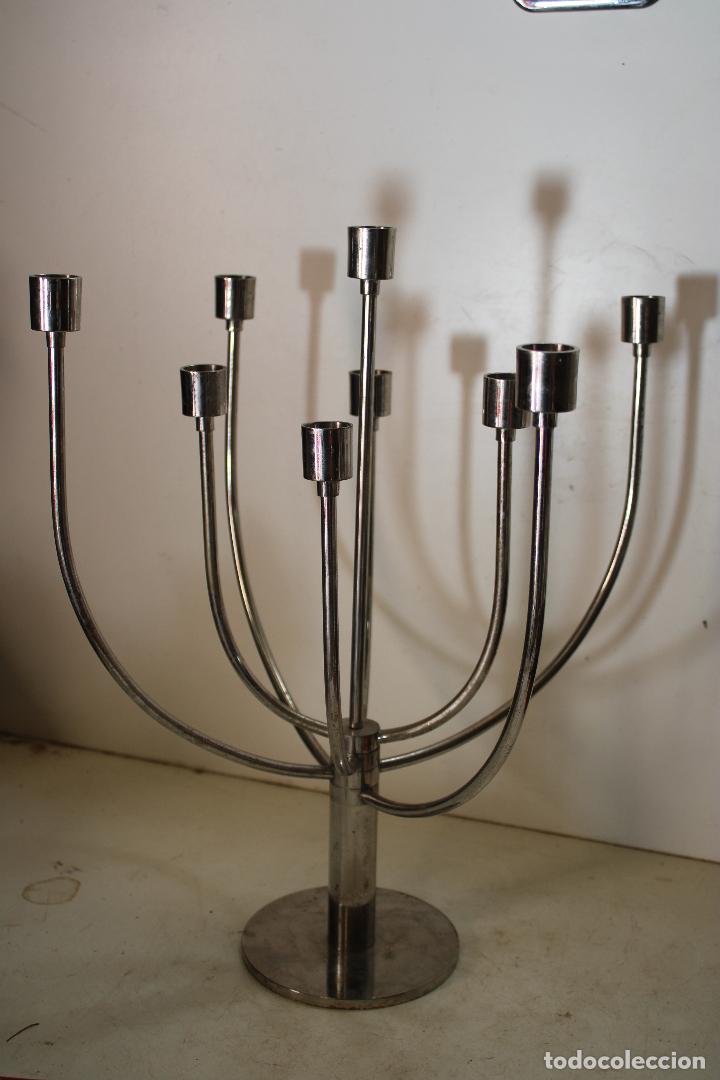 Vintage: candelabro de metal plegable - Foto 1
