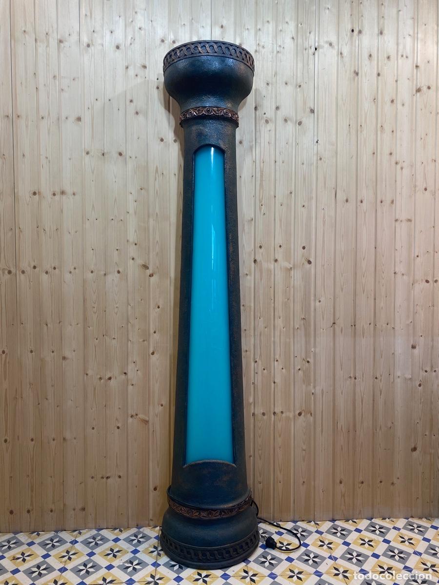 Vintage: LAMPARA / COLUMNA EN RESINA - Foto 2