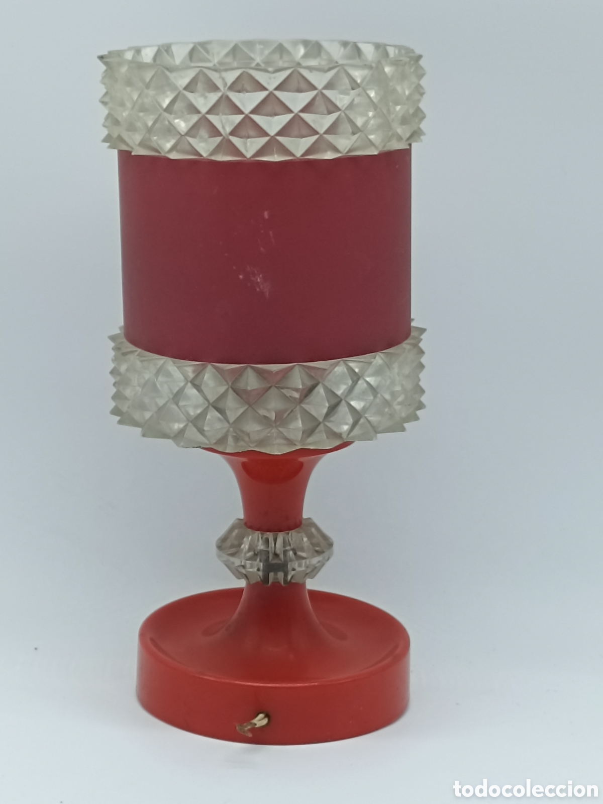 Vintage: Lampara retro pl&aacute;stico rojo - Foto 5