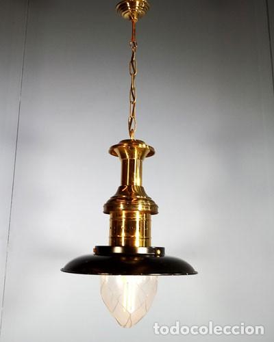 Lámpara vintage de techo farol navy - Tania