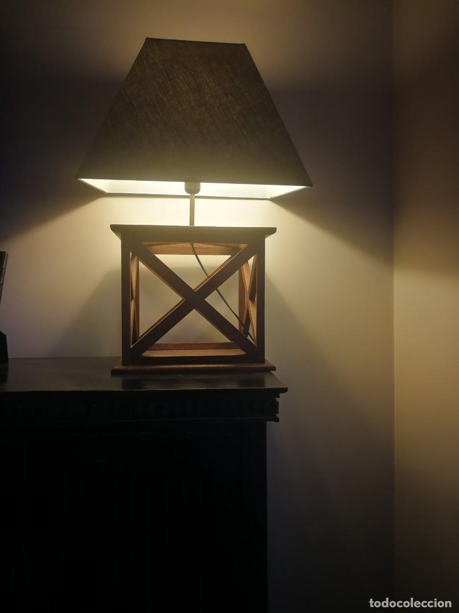 Vintage: Lampara madera - Foto 1