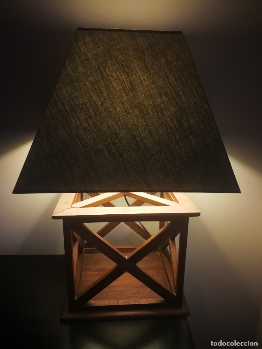 Vintage: Lampara madera - Foto 2