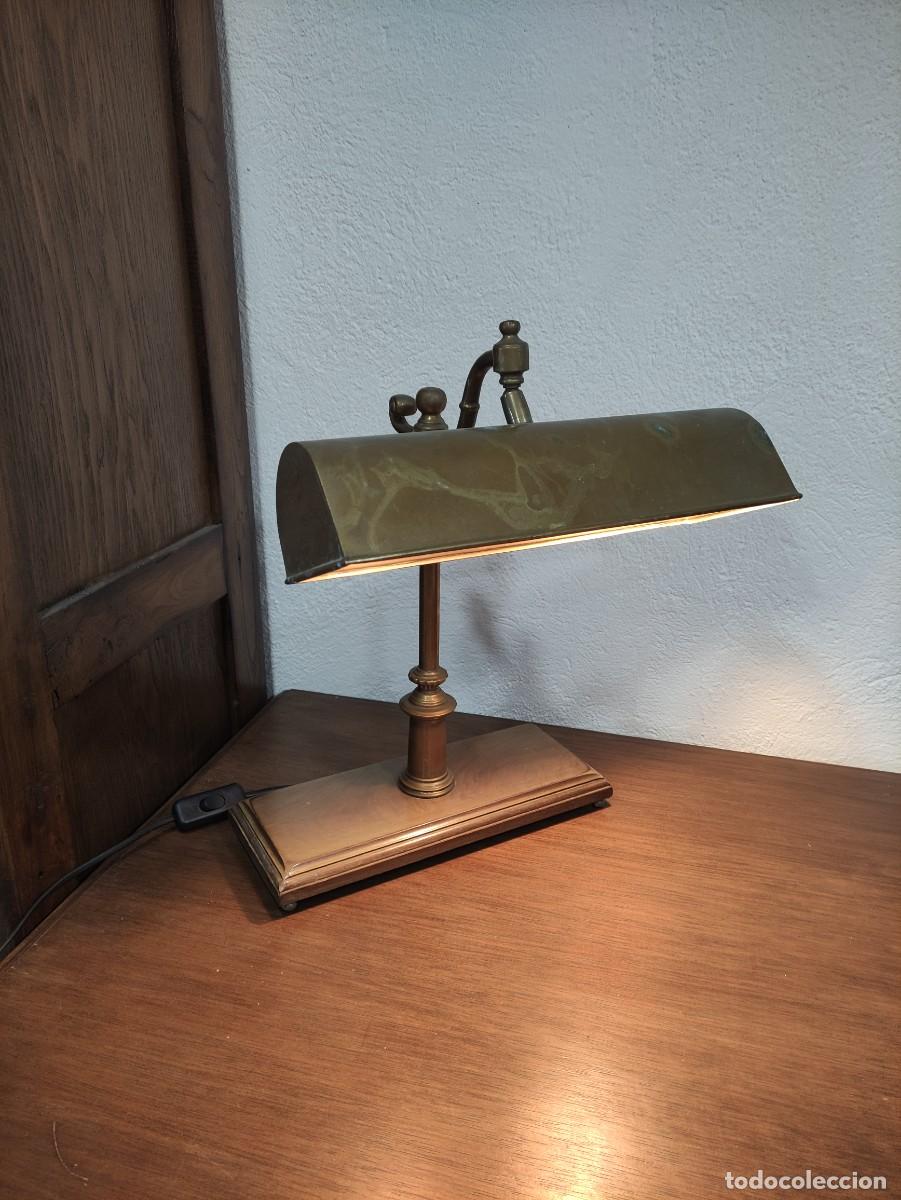 Vintage: Lampara despacho lat&oacute;n - Foto 1