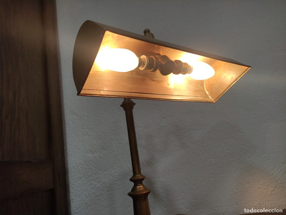 Vintage: Lampara despacho lat&oacute;n - Foto 3