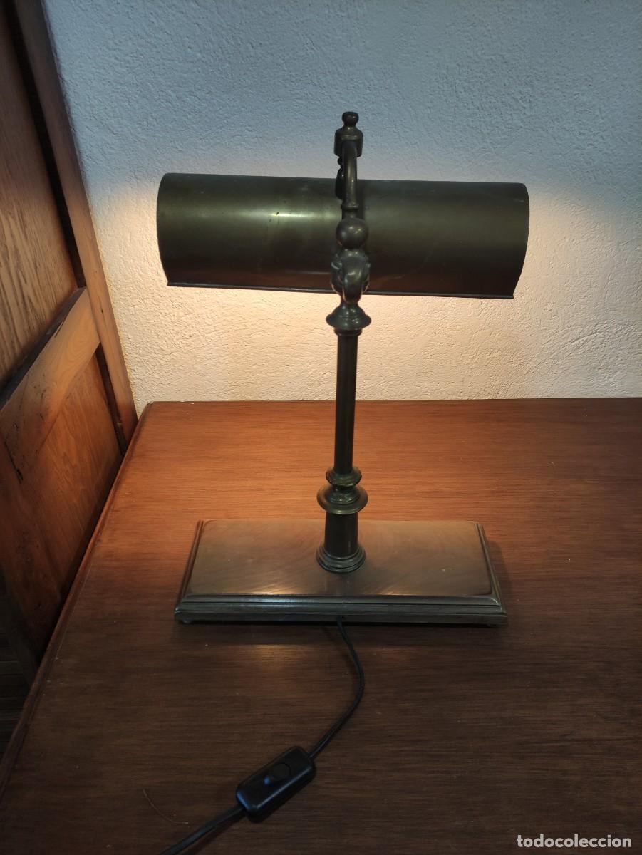 Vintage: Lampara despacho lat&oacute;n - Foto 4