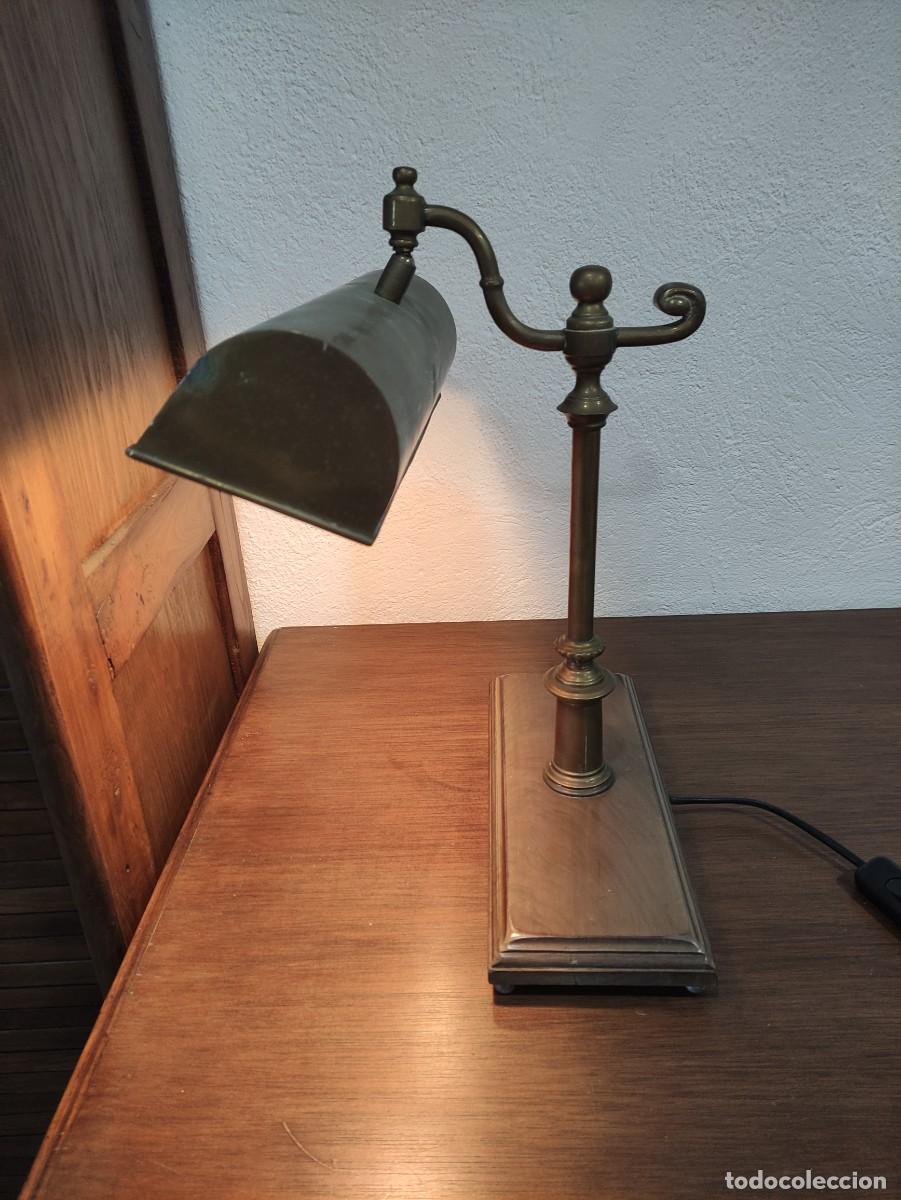 Vintage: Lampara despacho lat&oacute;n - Foto 5