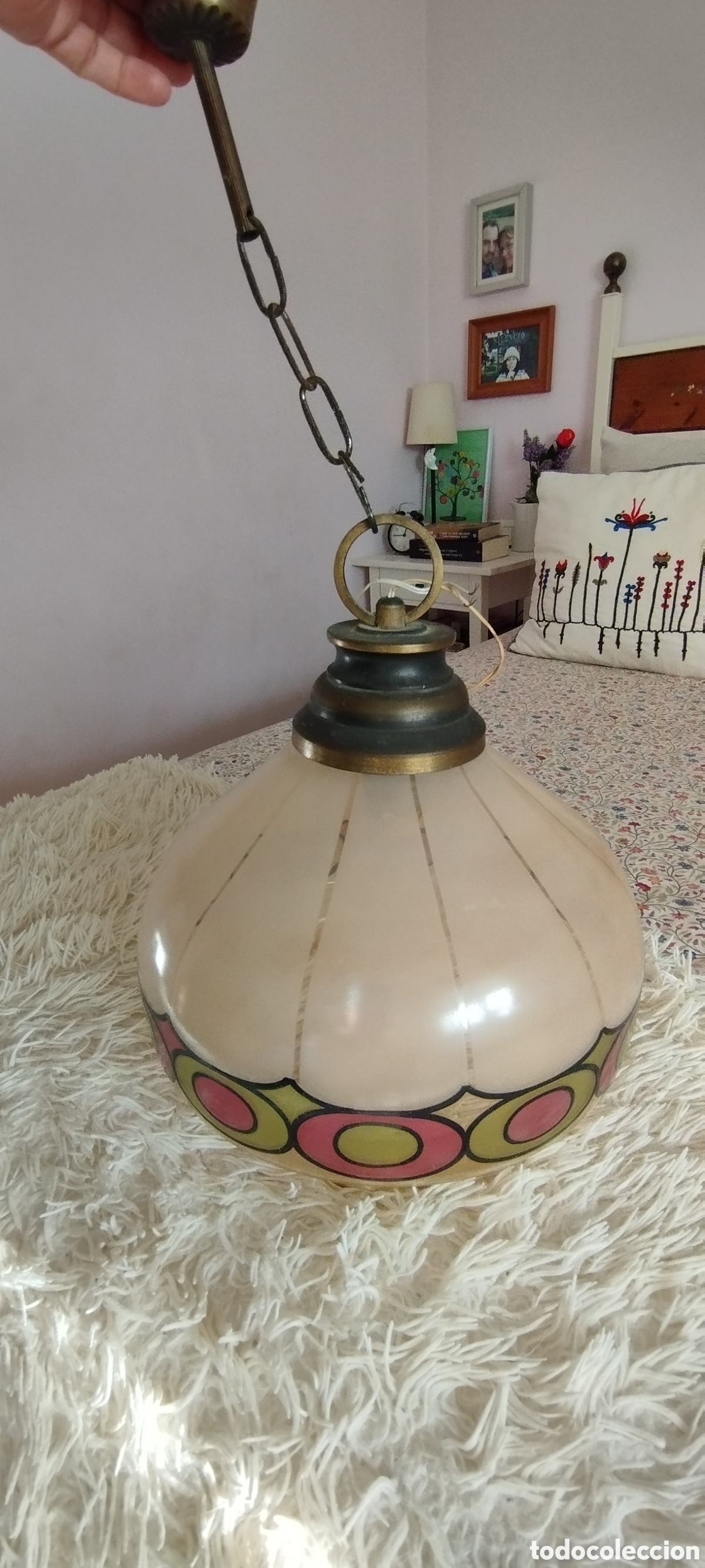 Vintage: L&aacute;mpara retro a&ntilde;o 60, de techo - Foto 4