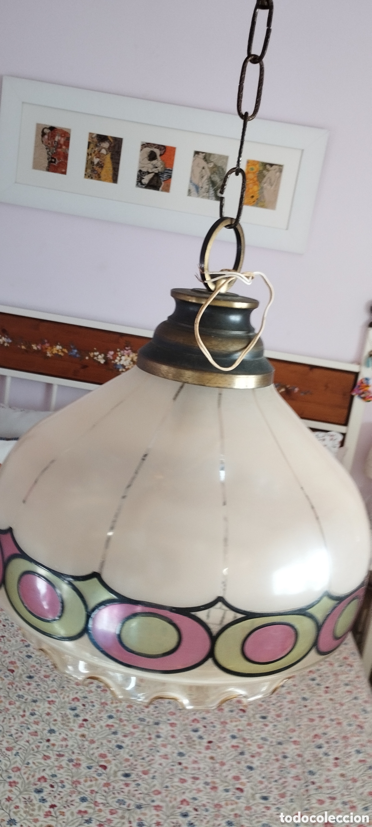 Vintage: L&aacute;mpara retro a&ntilde;o 60, de techo - Foto 6