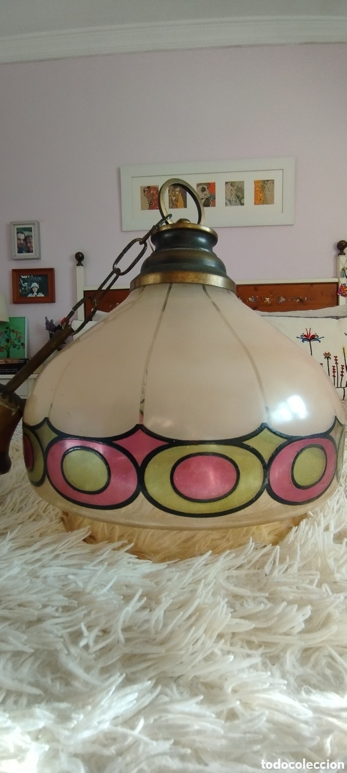 Vintage: L&aacute;mpara retro a&ntilde;o 60, de techo - Foto 3