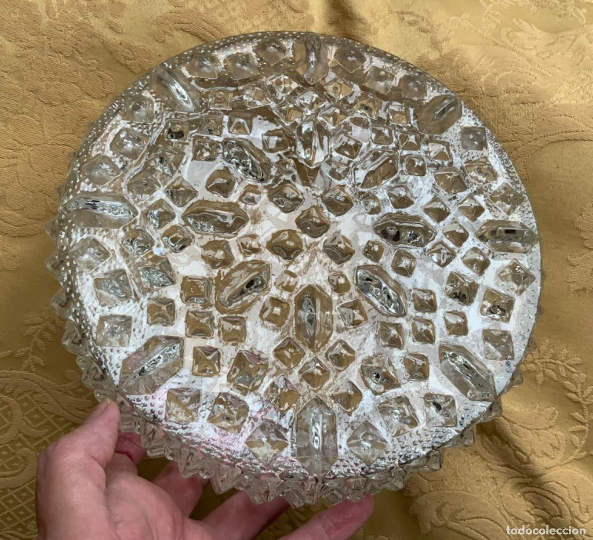Vintage: PLAF&Oacute;N DE CRISTAL A&Ntilde;O 60 - Foto 3