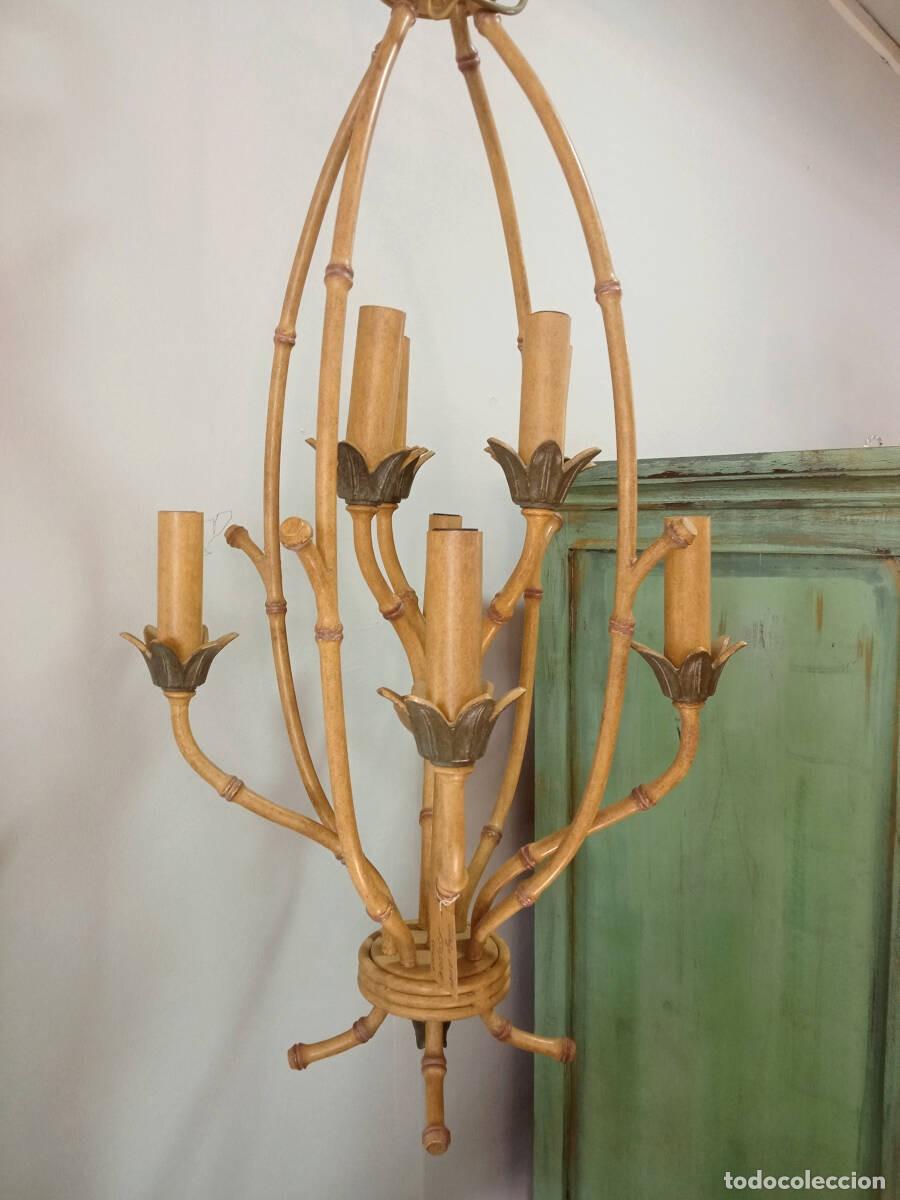Vintage: L&aacute;mpara de techo hierro forjado - Foto 4