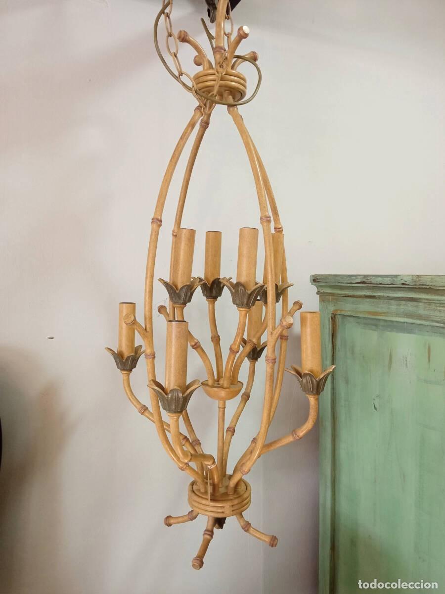 Vintage: L&aacute;mpara de techo hierro forjado - Foto 2
