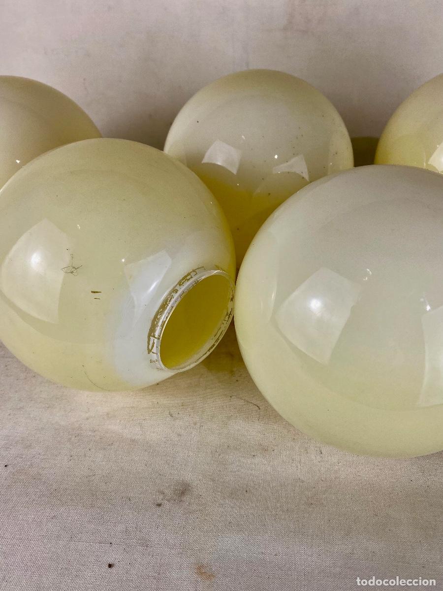 Vintage: 5 Tulipas cristal beige redondas - Foto 4