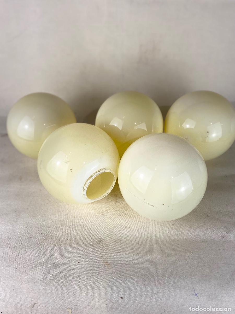 Vintage: 5 Tulipas cristal beige redondas - Foto 6
