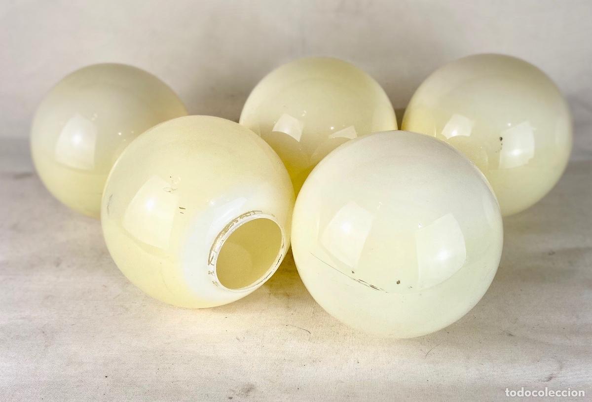 Vintage: 5 Tulipas cristal beige redondas - Foto 7