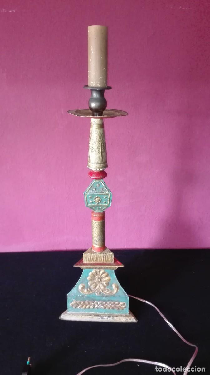 Vintage: LAMPARA METAL PINTADO - Foto 1