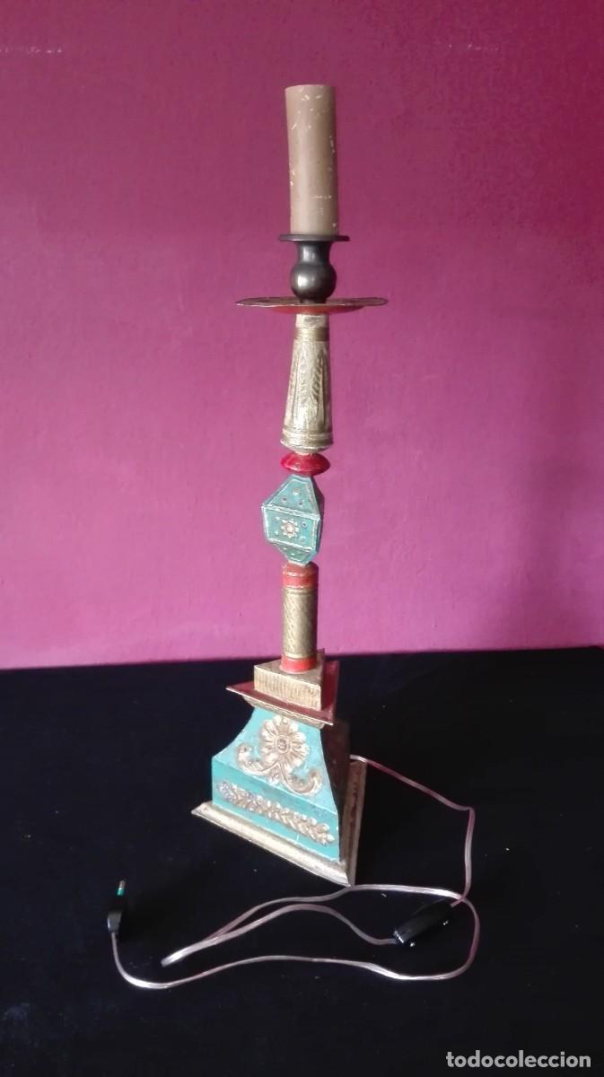 Vintage: LAMPARA METAL PINTADO - Foto 3