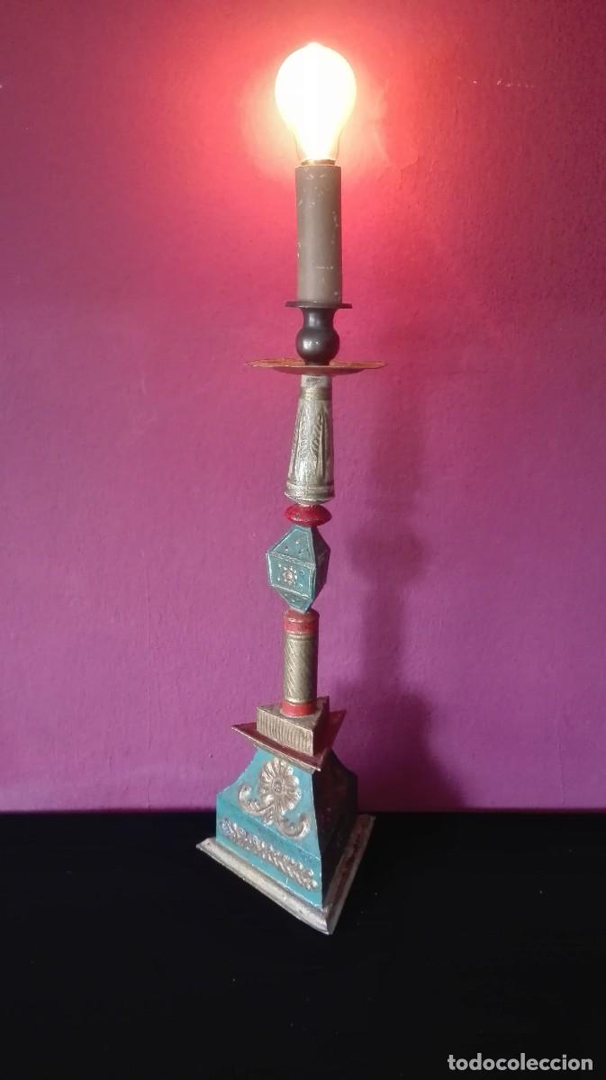 Vintage: LAMPARA METAL PINTADO - Foto 4