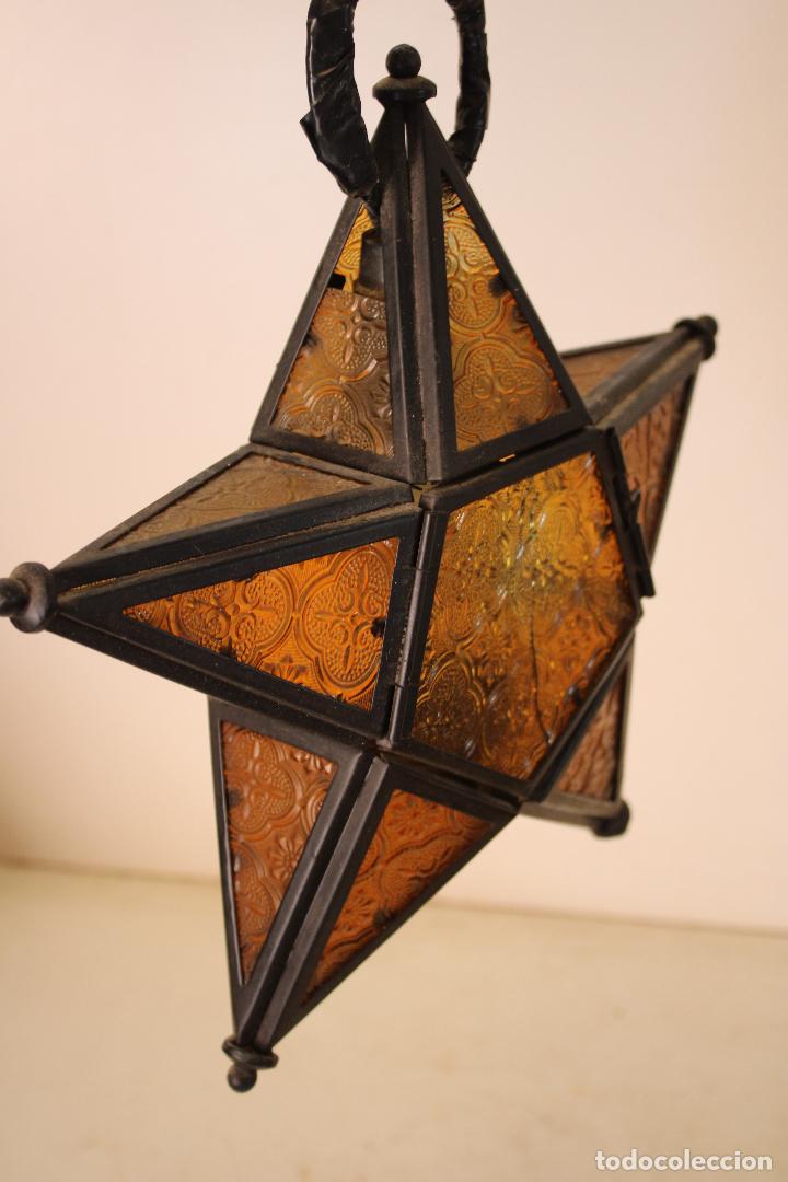 Vintage: lampara farol estrella - Foto 4