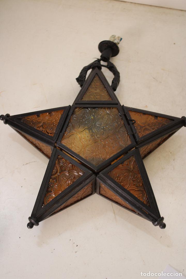 Vintage: lampara farol estrella - Foto 6