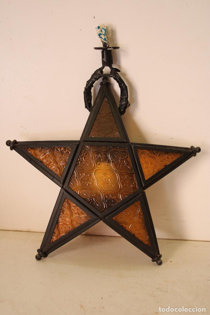 Vintage: lampara farol estrella - Foto 7