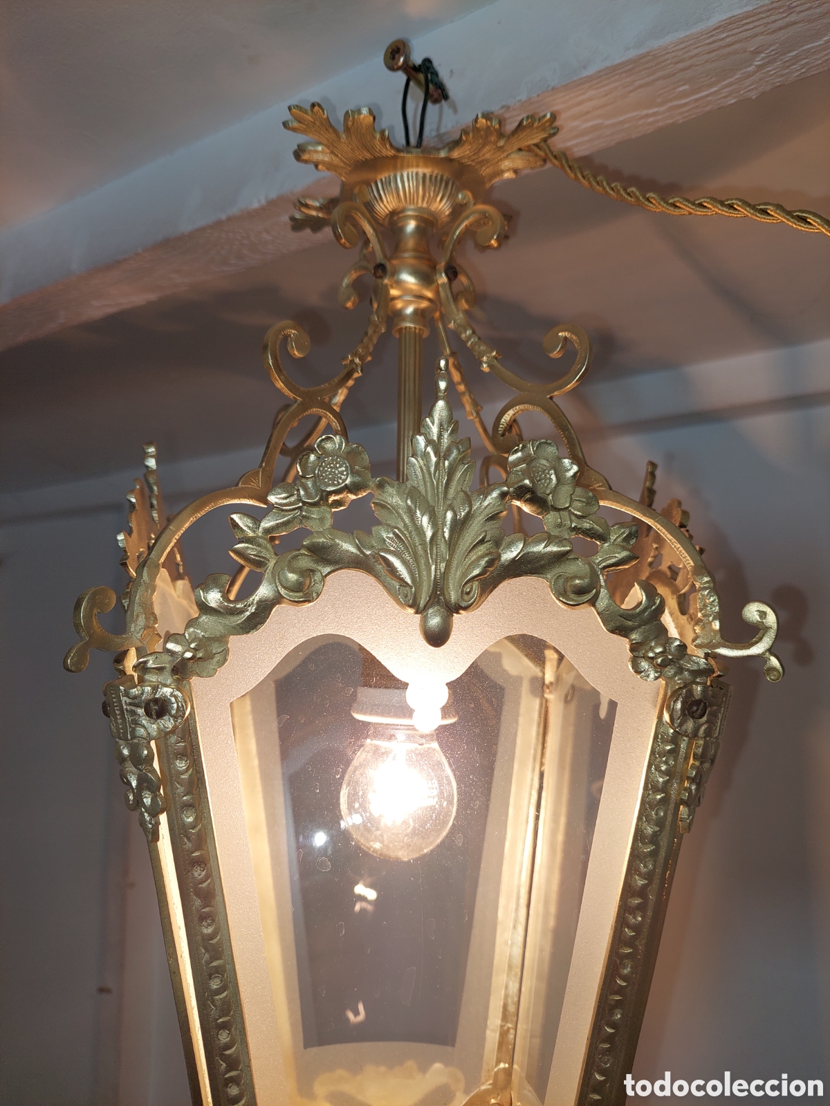 Vintage: Farolillo de Bronce. - Foto 3