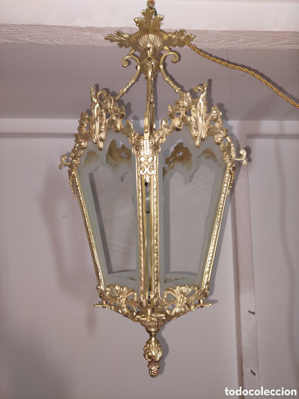 Vintage: Farolillo de Bronce. - Foto 5