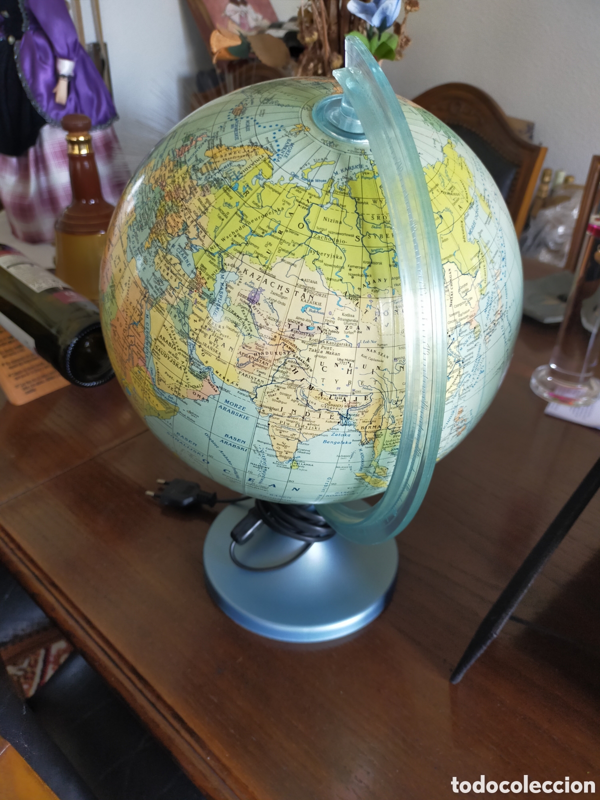 Vintage: L&aacute;mpara bola del mundo - Foto 4