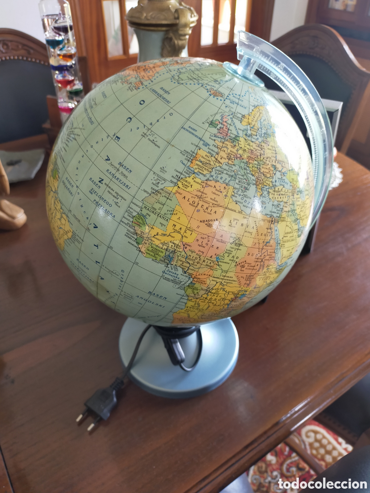 Vintage: L&aacute;mpara bola del mundo - Foto 5