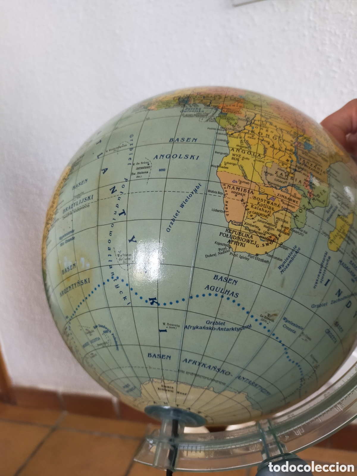 Vintage: L&aacute;mpara bola del mundo - Foto 2