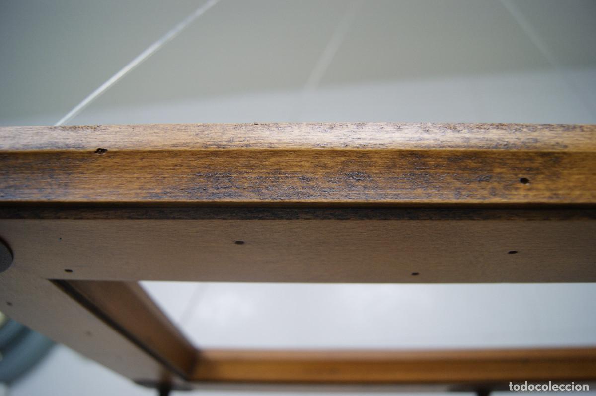 Vintage: L&aacute;mpara de techo, madera y forja marr&oacute;n - Foto 20