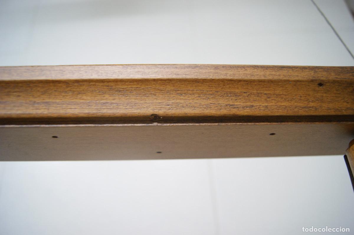 Vintage: L&aacute;mpara de techo, madera y forja marr&oacute;n - Foto 23