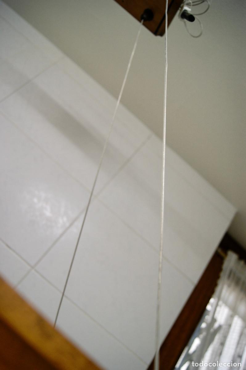 Vintage: L&aacute;mpara de techo, madera y forja marr&oacute;n - Foto 25